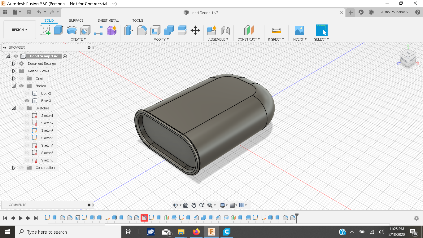 Hilborn Style Hood Scoop for 1/8th RC