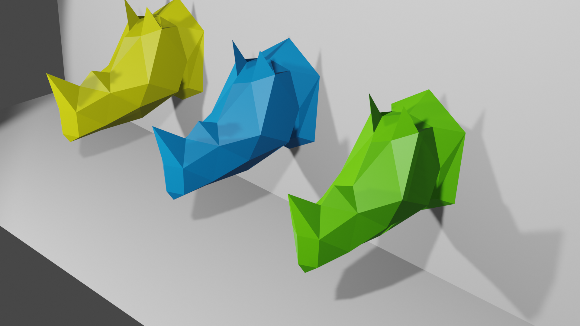 Rinocer LOW POLY DECOR WALL