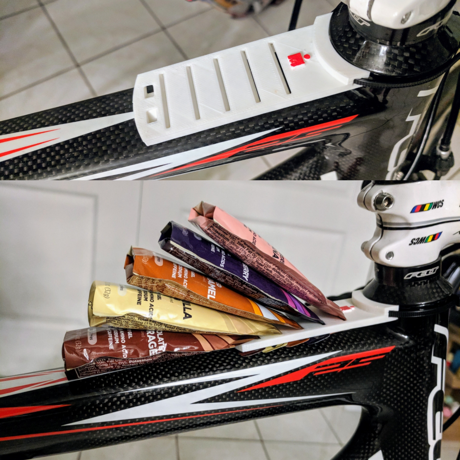 Triathlon GU Gel Bike Mount (customizable)