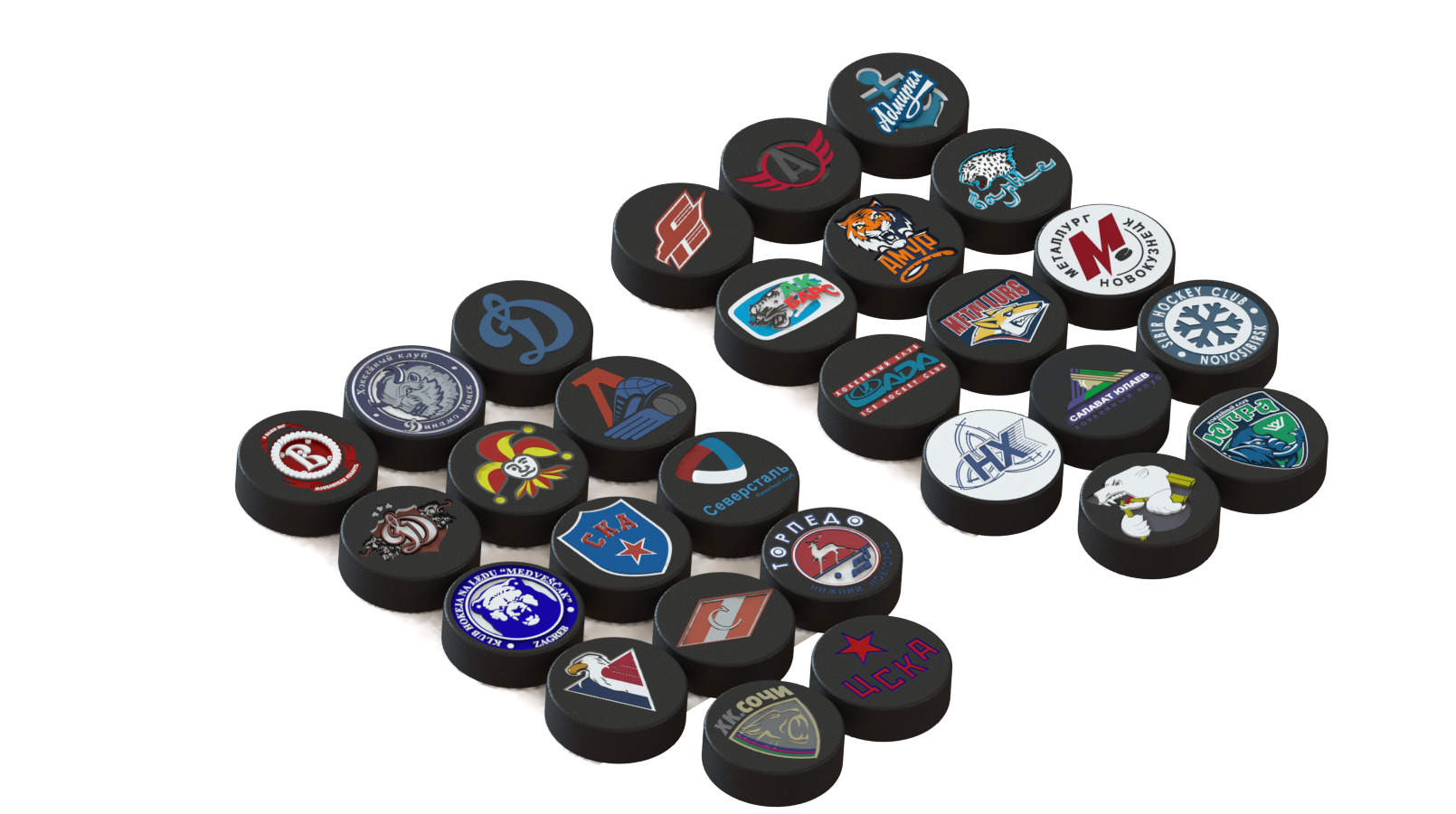 KHL teams logotypes - pack 1