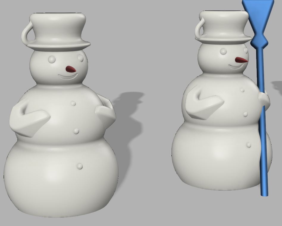 Snowman - Schneemann - supportless