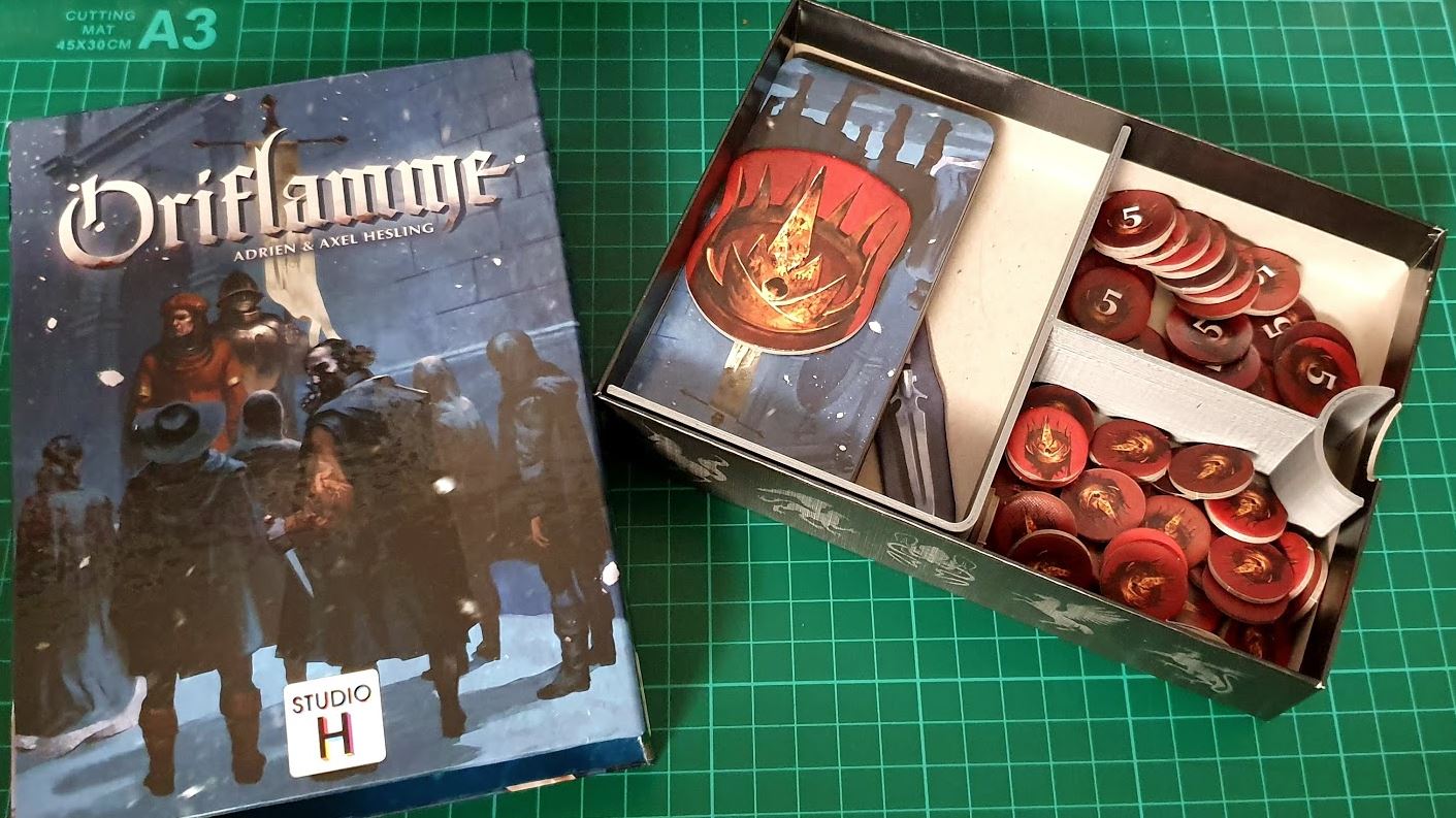 Oriflamme boardgame insert quickprint