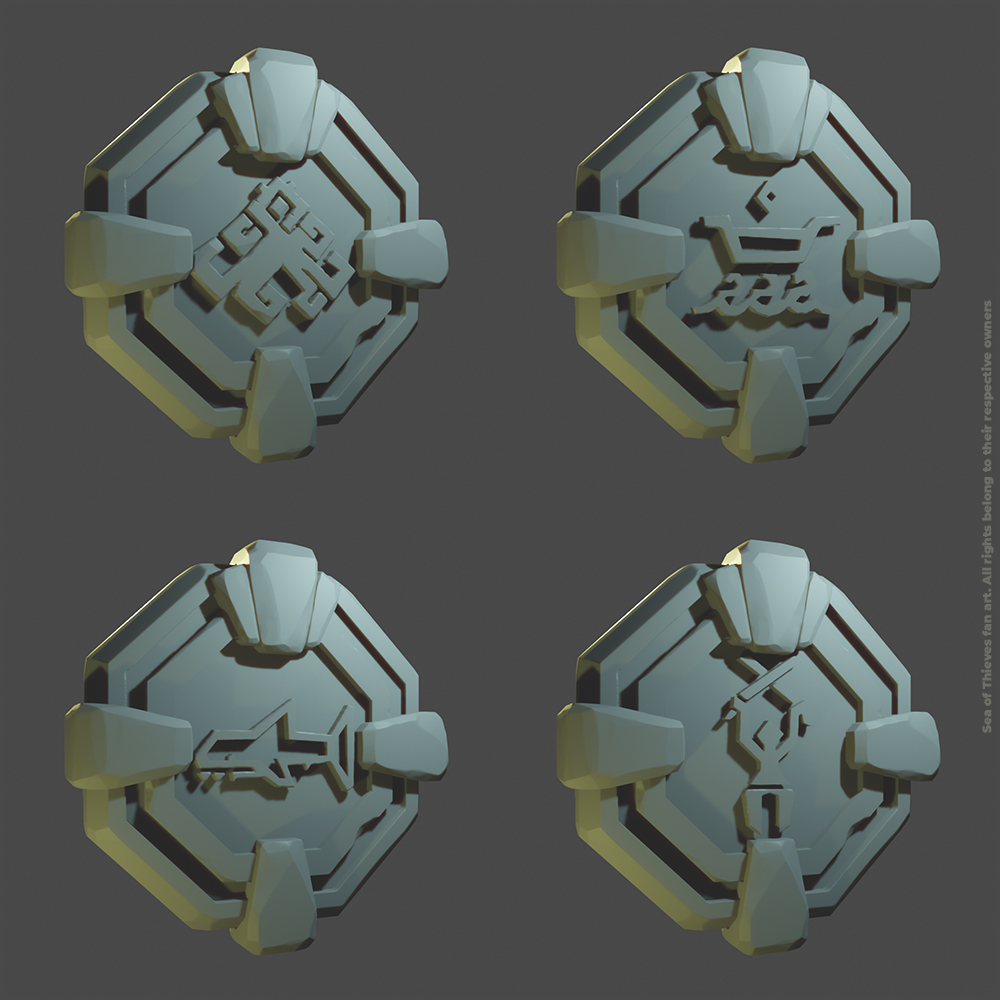 Shores of Gold Medallions. Sea of Thieves