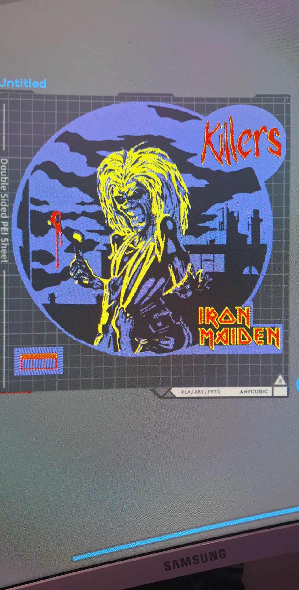 Iron Maiden Killers Album Art 4 color