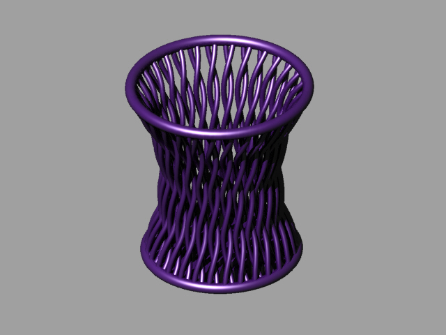 Double Helix Pencil Holder (Grasshopper Modeling)