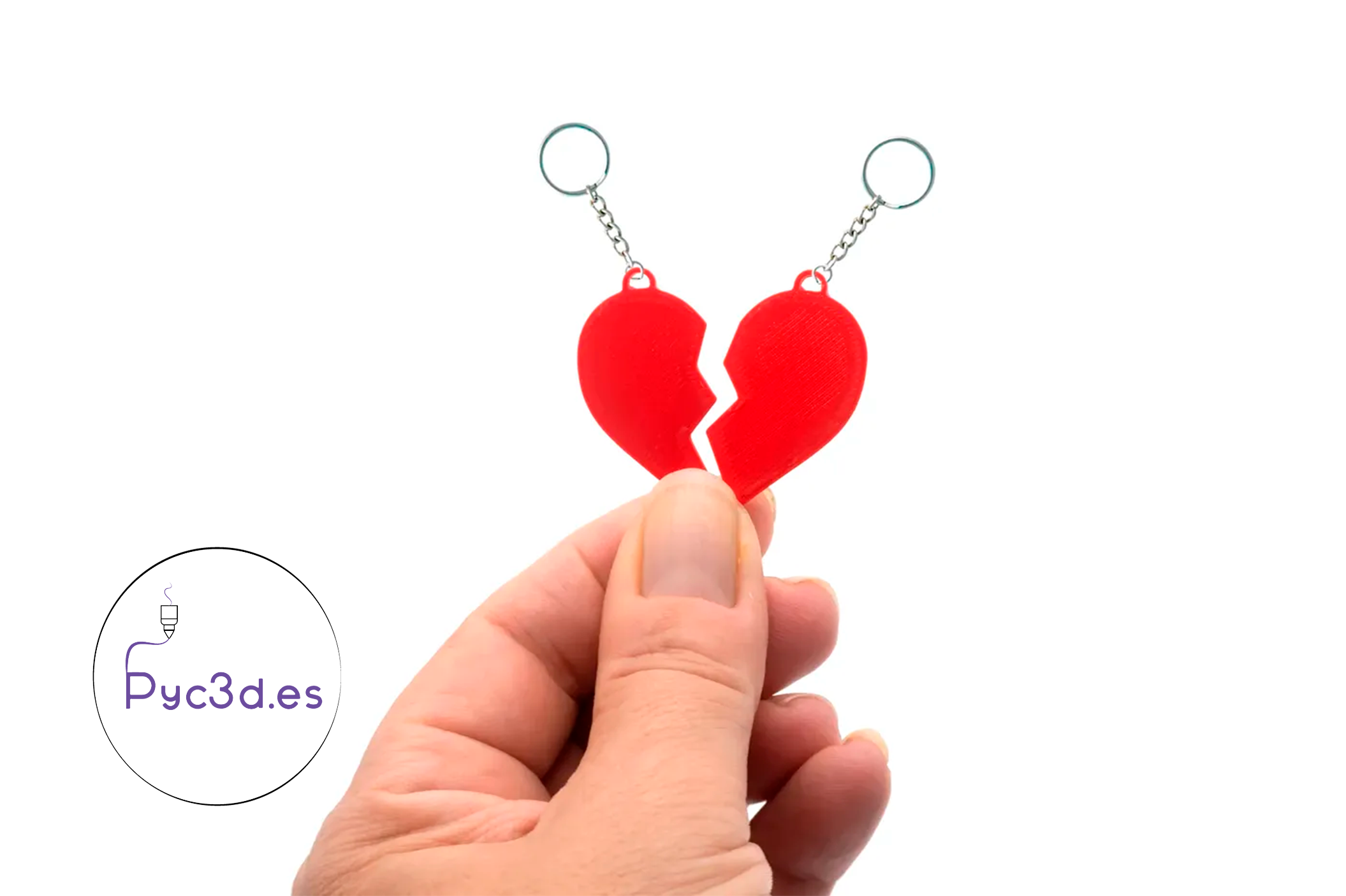 BROKEN HEART KEYRING PENDANT