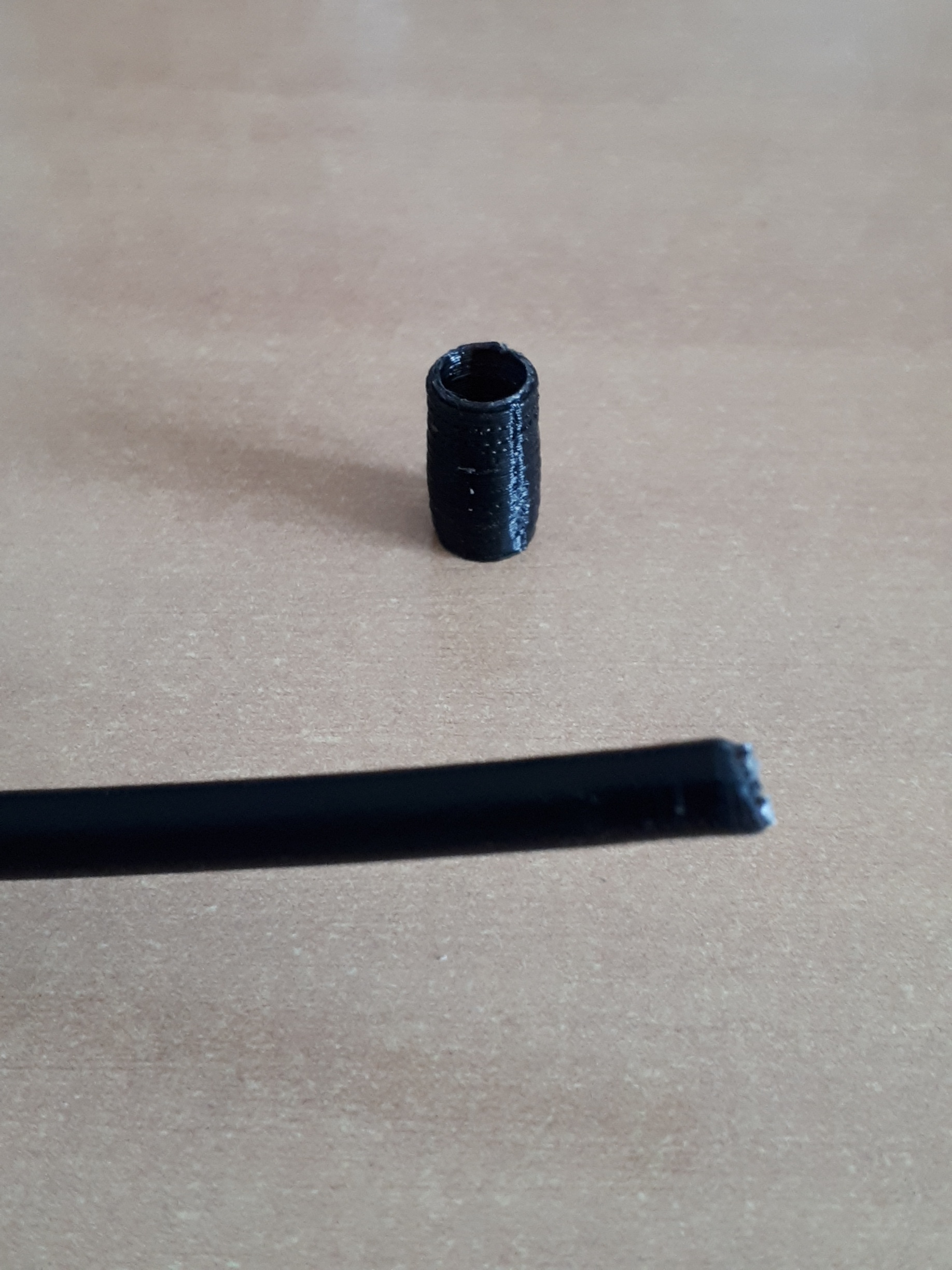 Bike shift cable hose end