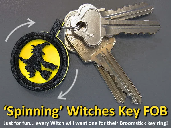 Spinning Witches Key FOB