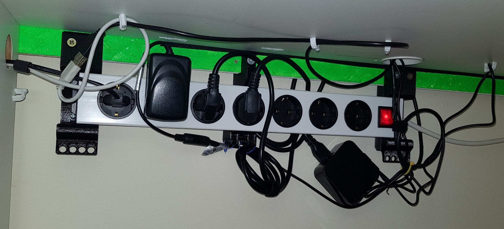 Under the table cable management