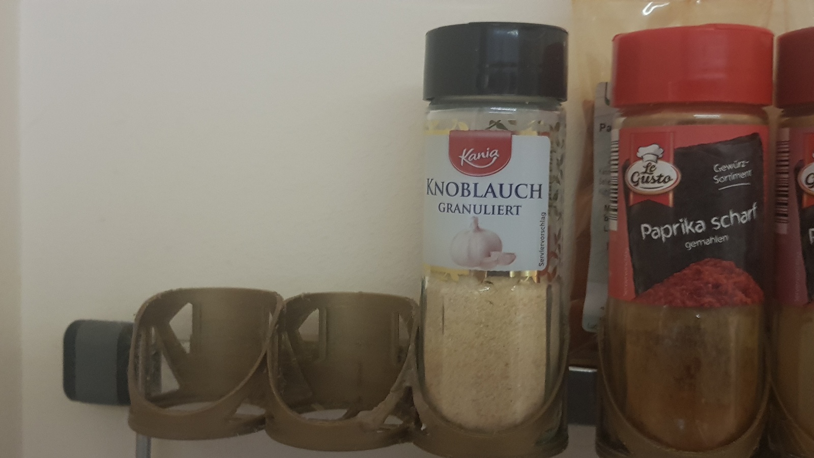 Gewürz Halter Spice rack 44mm + 56mm + 5mm bar - 1x 2x 3x 68x93mm Big pack