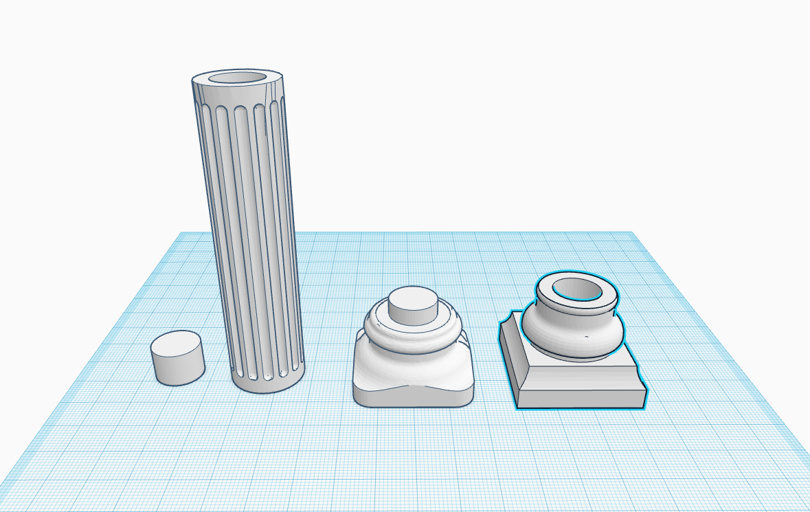 Doric Column (Separated Top, Bottom and Column)