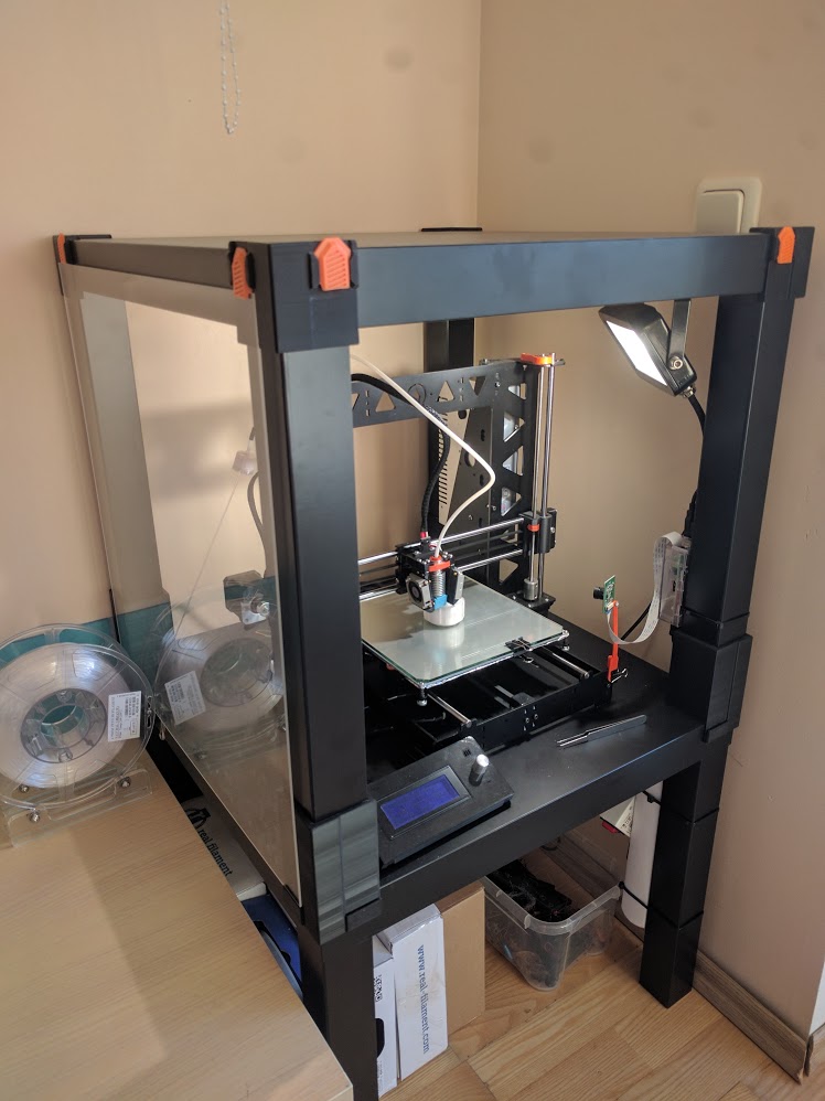 Ikea Lack Printer Enclosure - magnetless remix