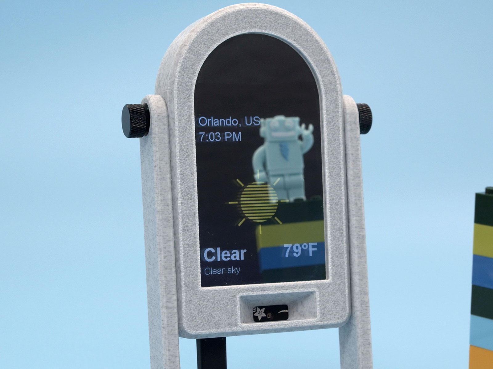 Mini Smart Mirror Weather Display