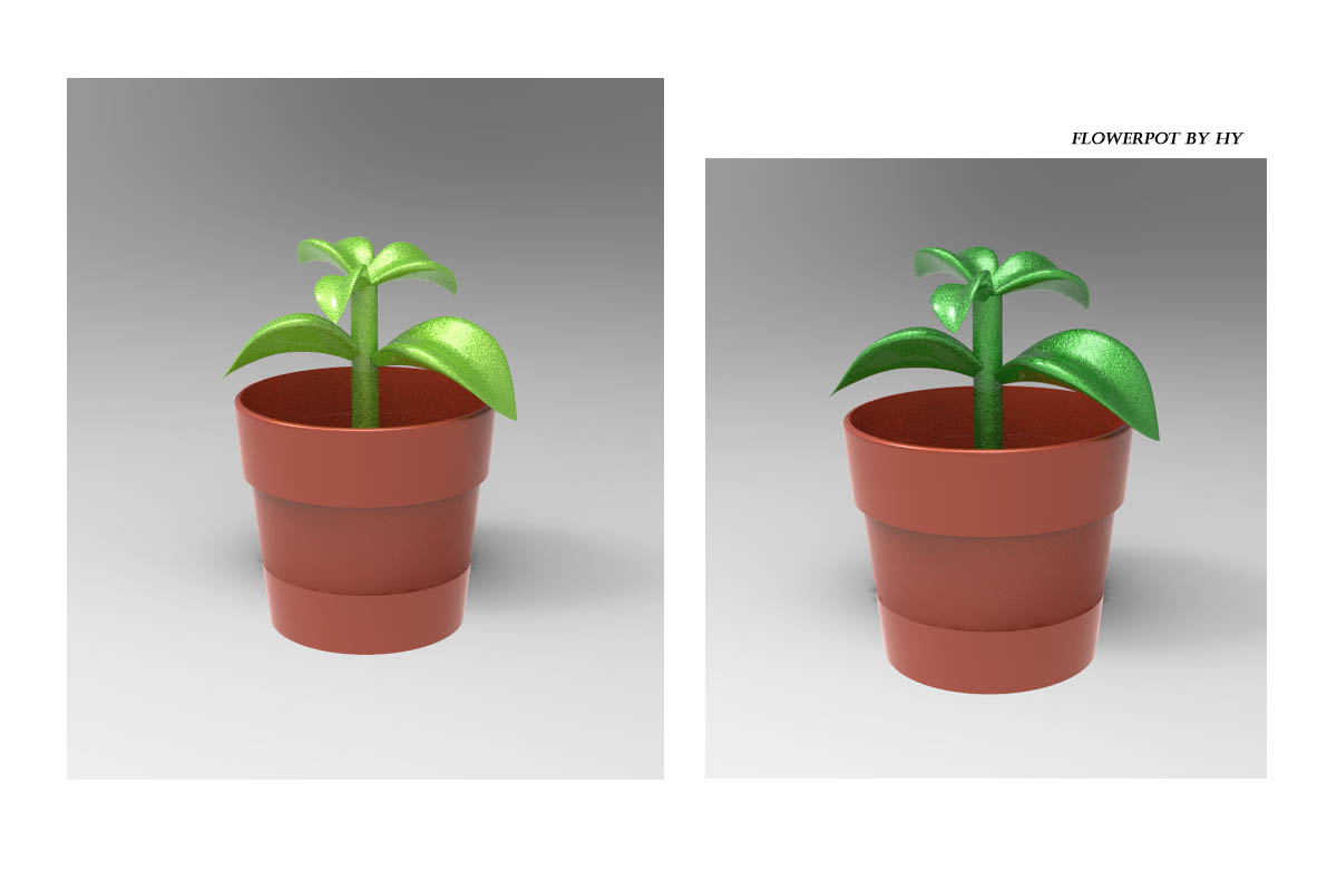 Flowerpot minature toy