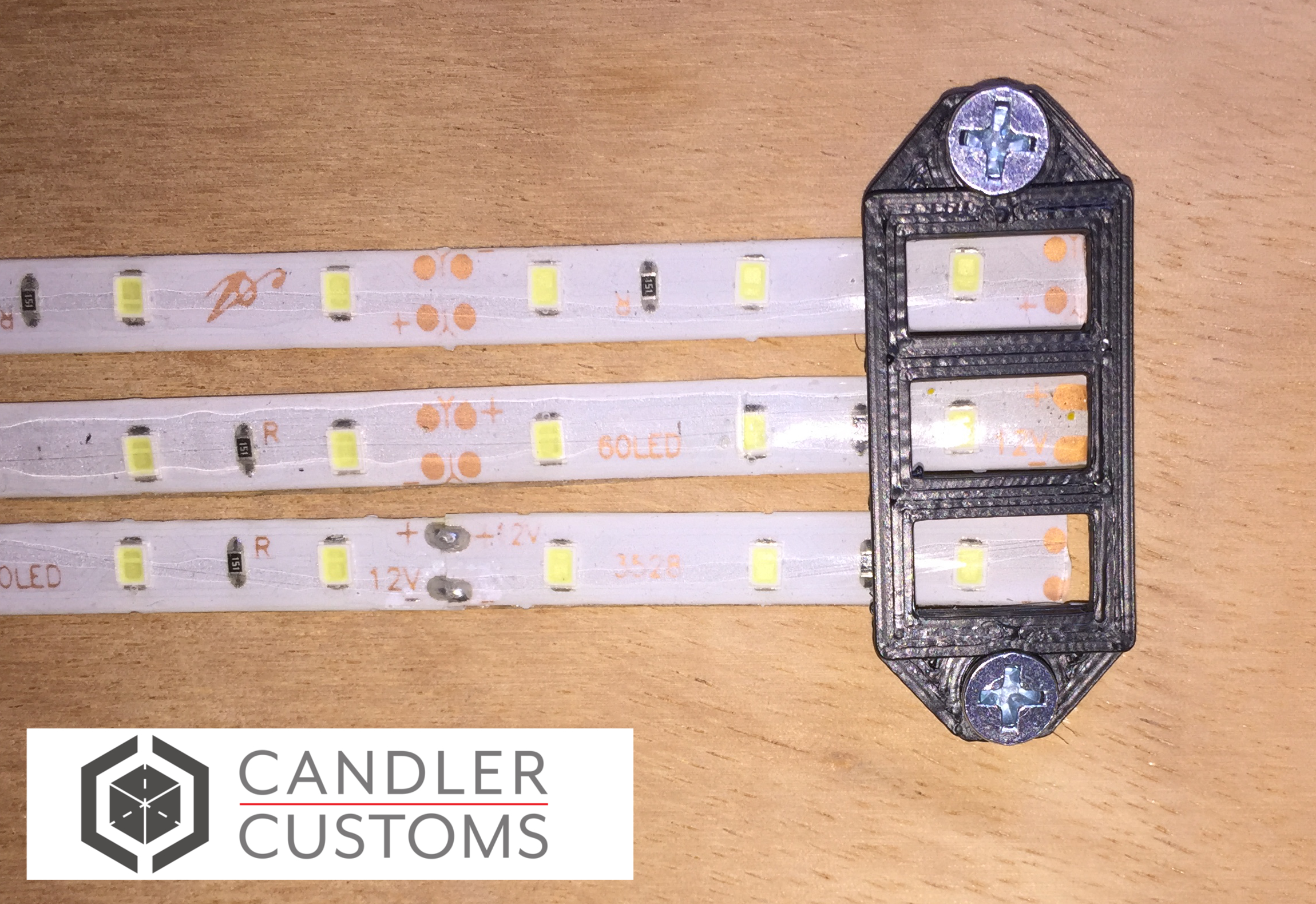 Super Simple LED Strip Holder