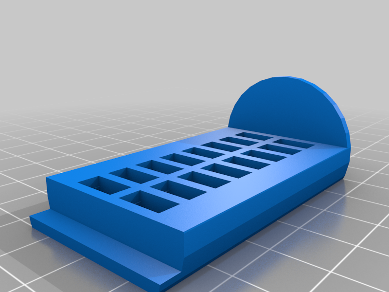 Button Cell Tray for Wall-mounted Battery Organizer