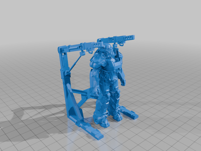 t-60 power armor and stand figure
