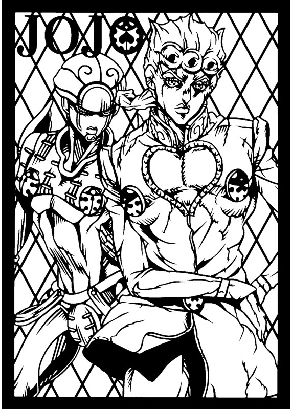Giorno Giovanna stencil