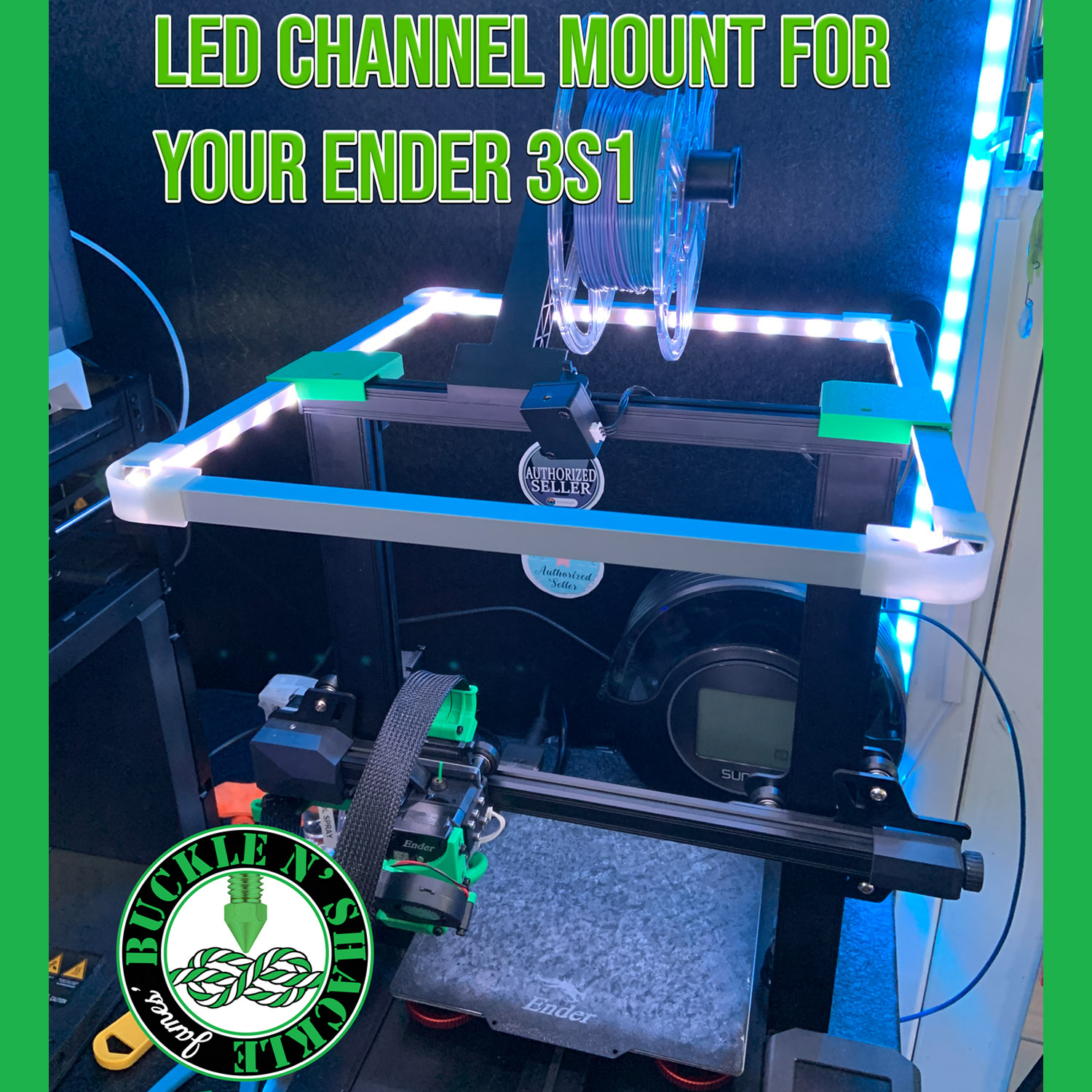 LED Channel Mount for your Ender 3 S1