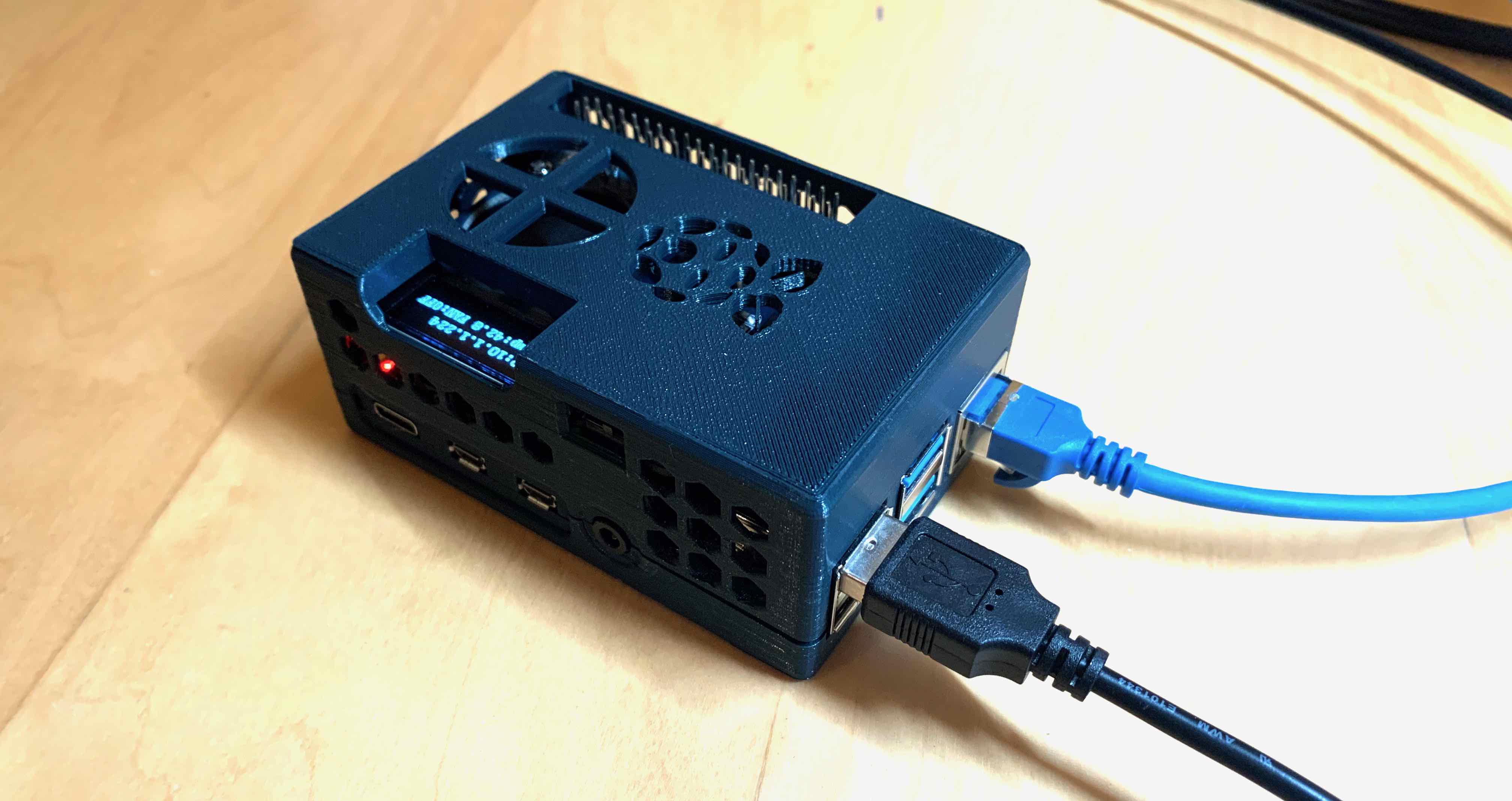 Case for a Raspberry Pi 4b + Waveshare POE HAT B & C