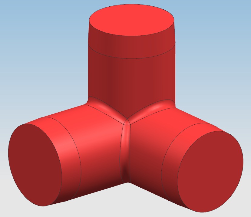40mm PVC Pipe 3 way connector joint - Peg style