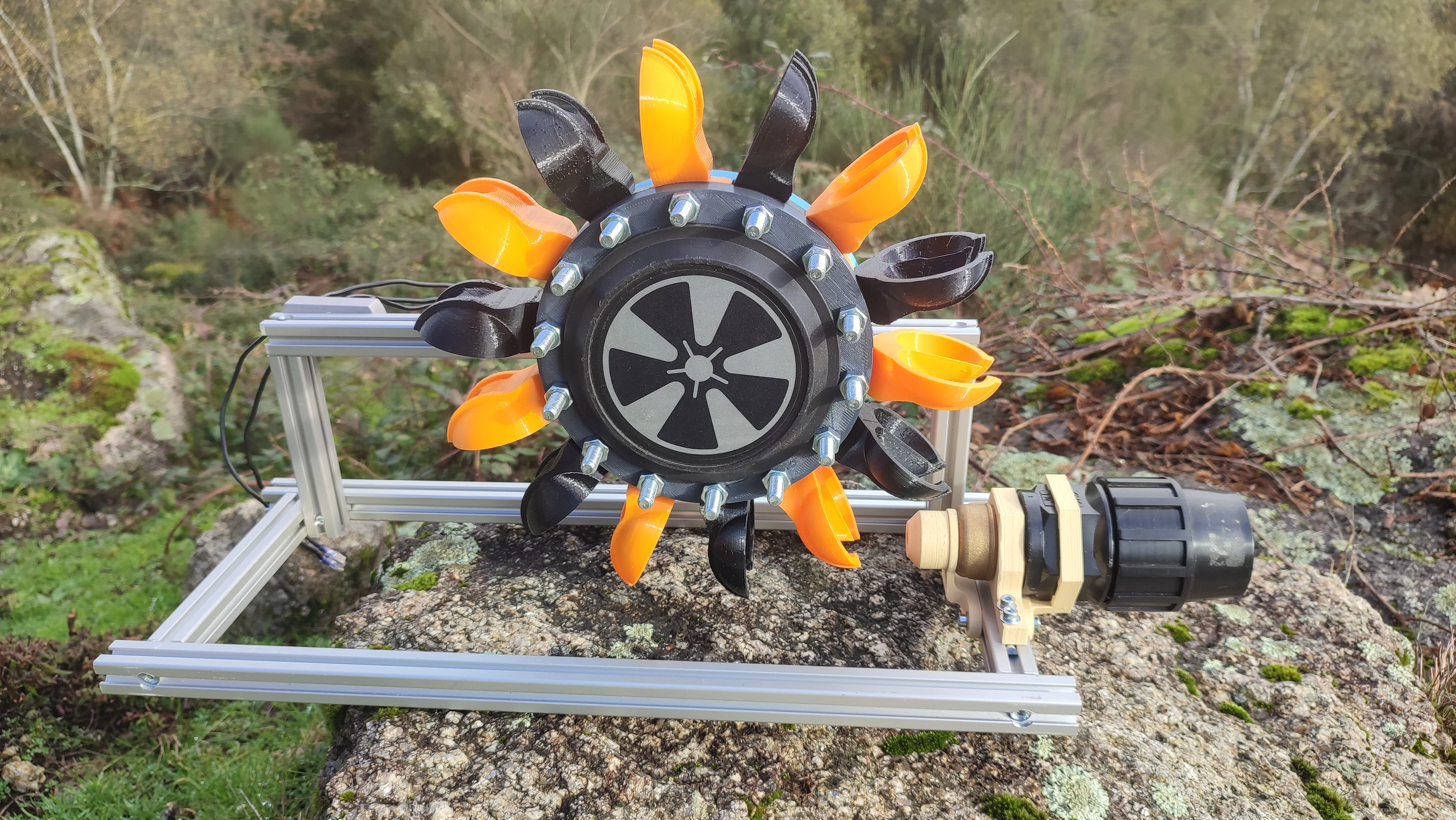 Hoverboard Pelton Hydro Generator