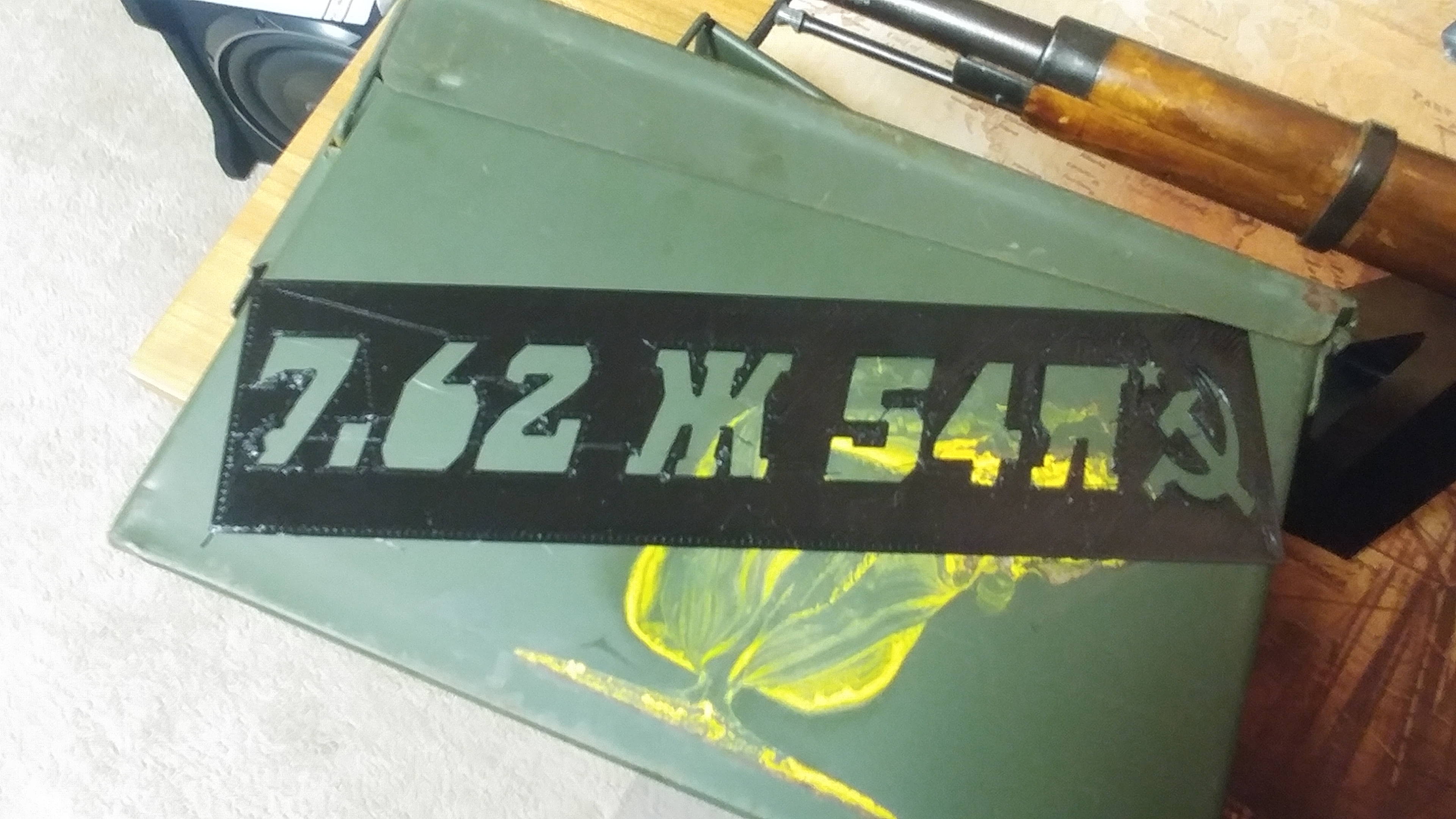 7.62X54R SOVIET SURPLUS AMMO STENCIL
