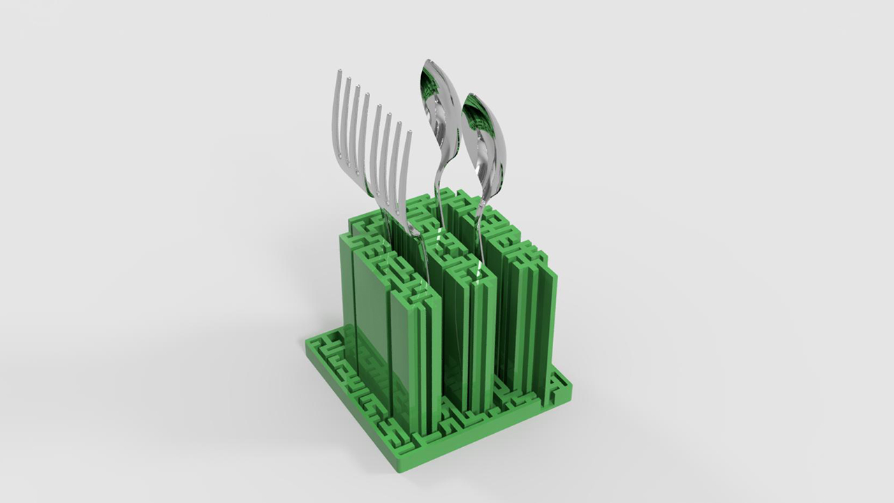Maze Design ! Tableware Stand