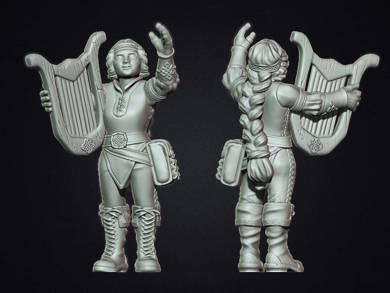 Female dwarf bard