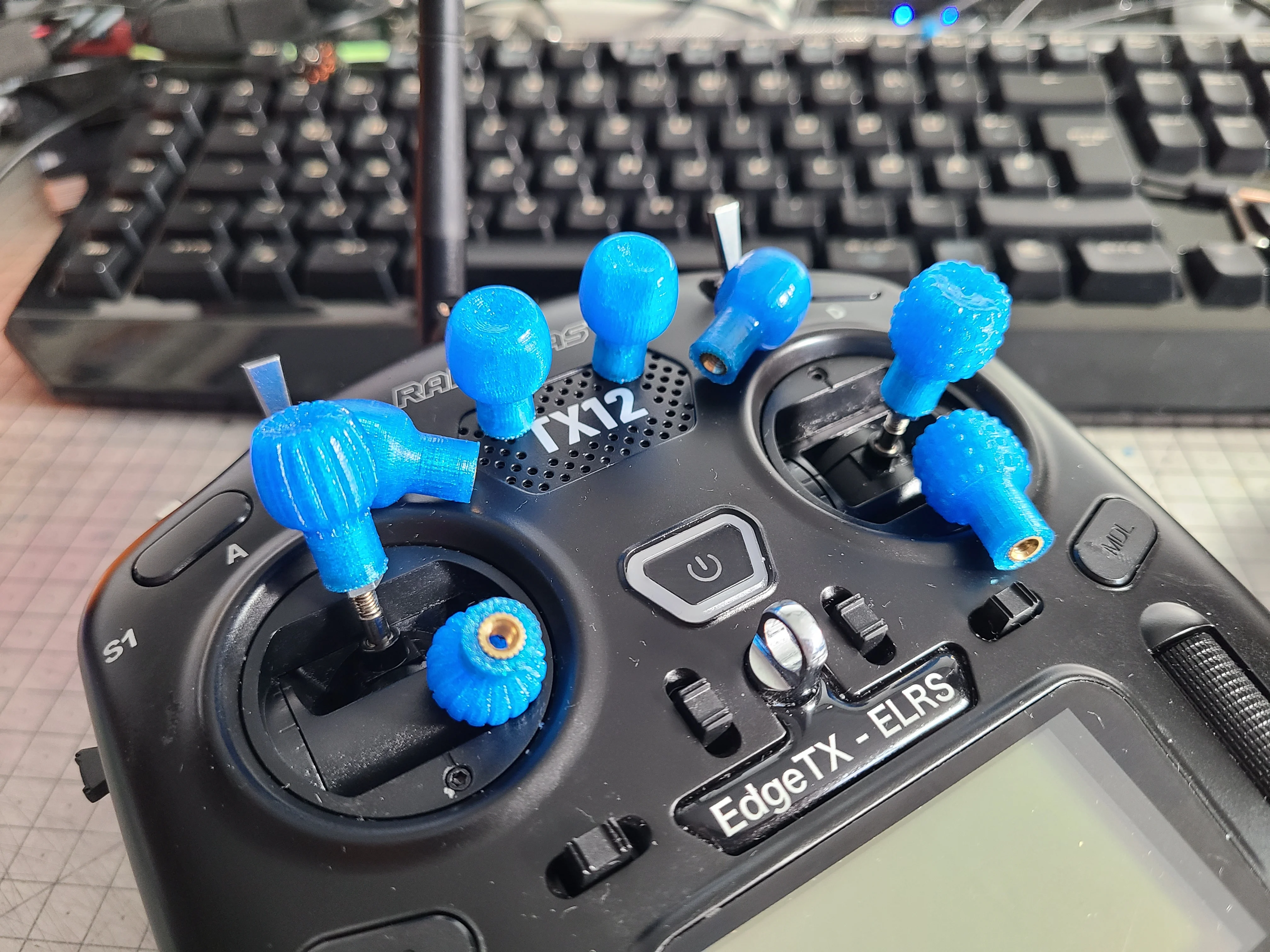 Stick ends with M3 brass insert.