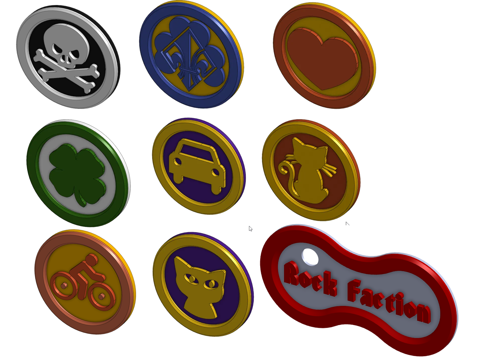 Shopping Cart Coin Collection / Einkaufswagenchips Sammlung