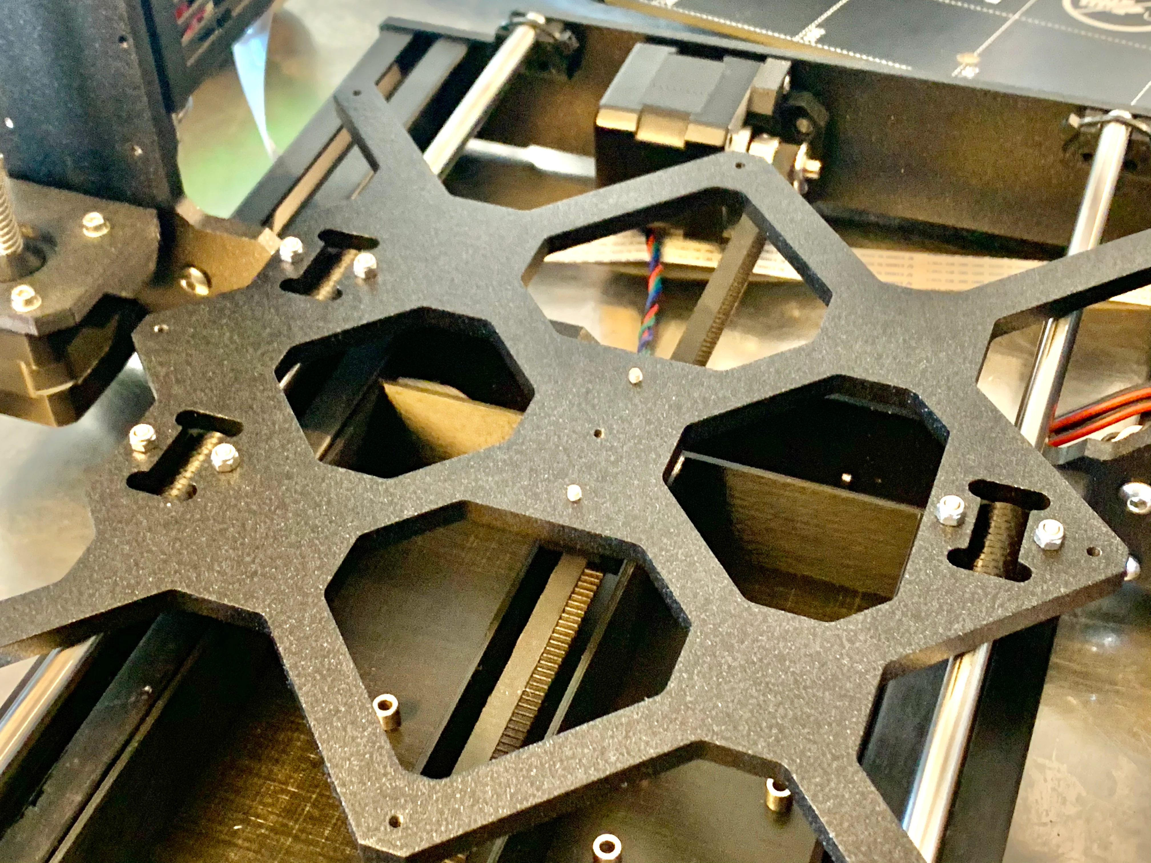 Prusa i3 MK2 & MK3 Y Chassis Bearing Straps & Integrated Bushings
