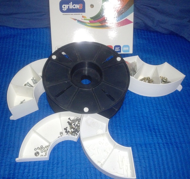 Bobina NTH Grilon3 Cajonera 3/4 Divisiones y sub divisiones - Spool Drawer 3/4 Divisions & Subdivisions for Grilon3 (ARGENTINA)