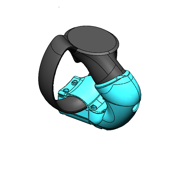 Gun grip for oculus touch