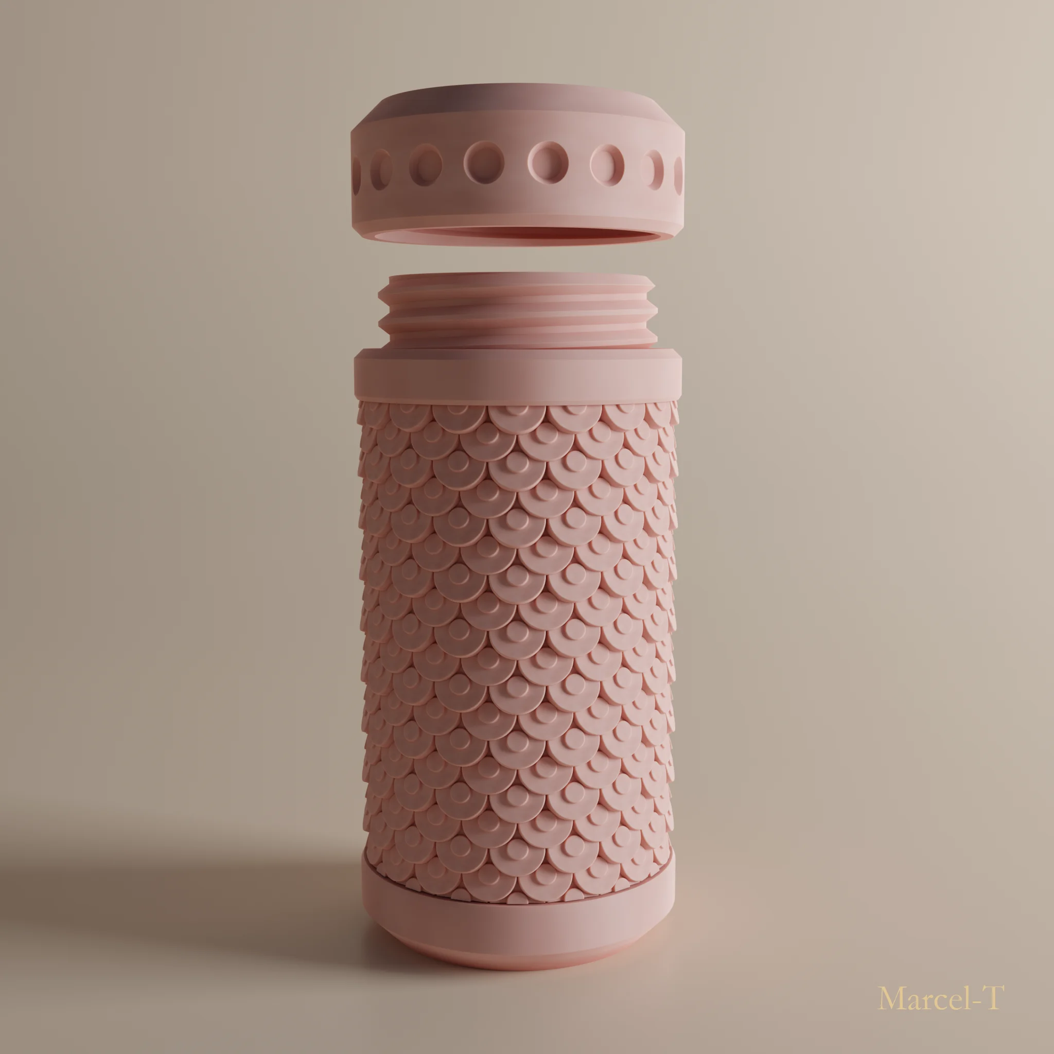 Textured Screw Cap Container