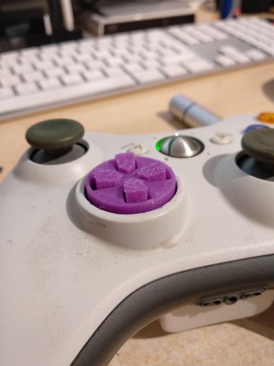 Botones hundidos Cruceta XBOX 360. D-Pad independiente