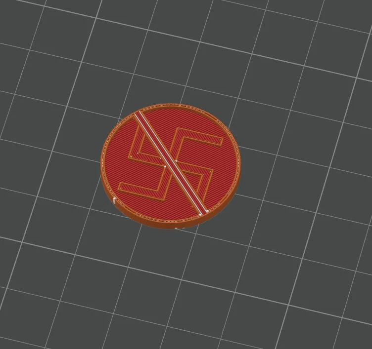FCK FPÖ/FCK NZI Coin (2euro)