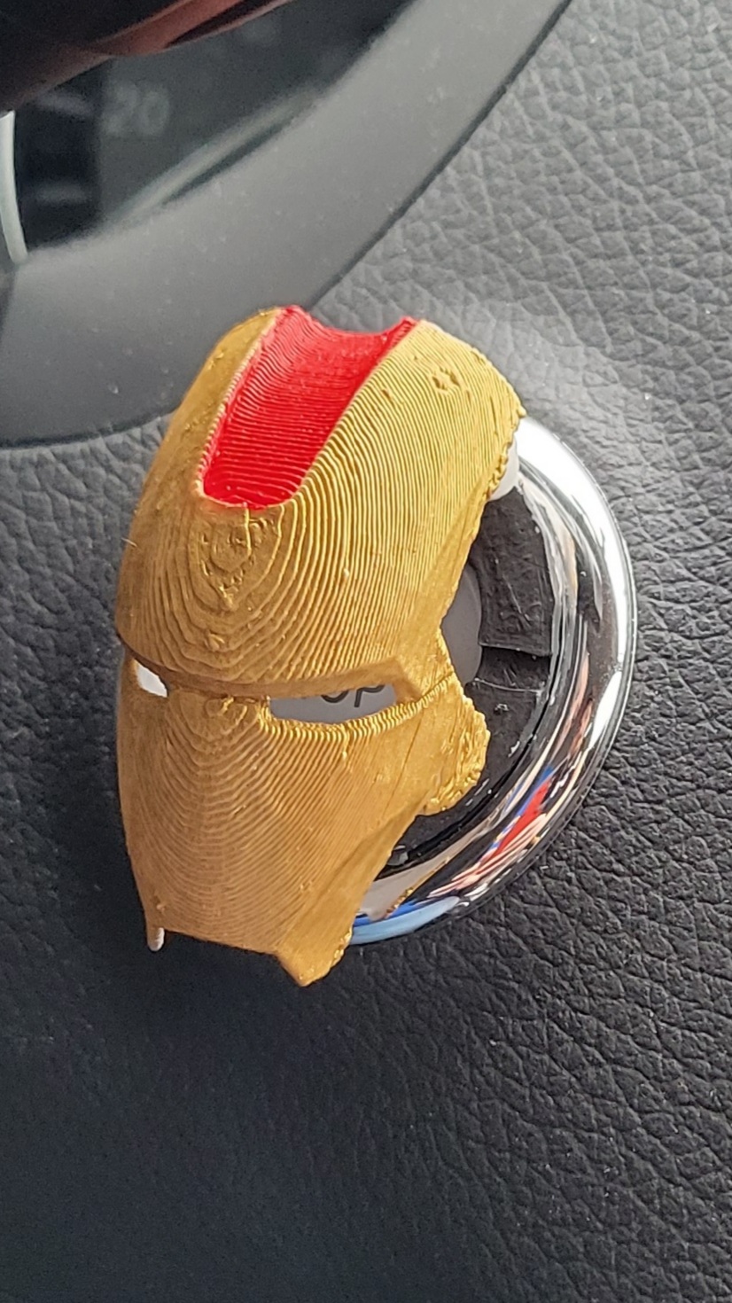 Start Button Cover- IronMan