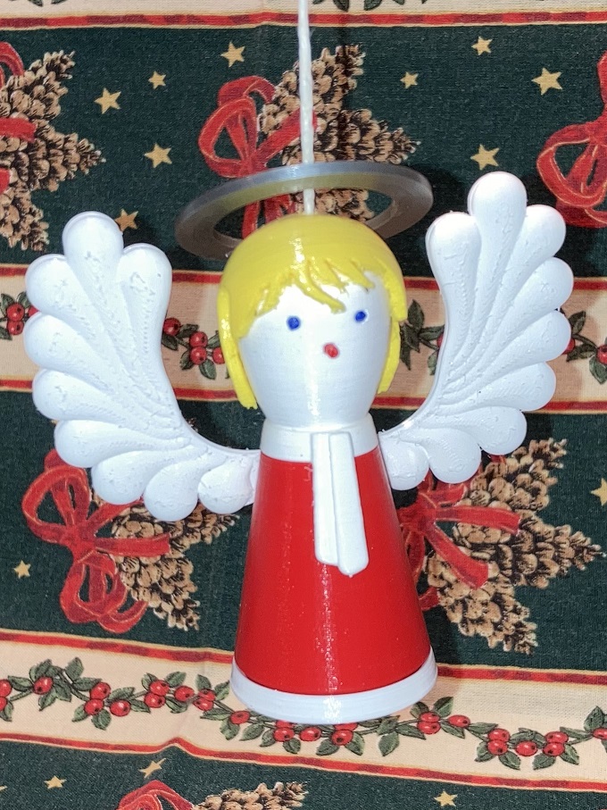 Colorful Christmas Tree Ornament - Angel
