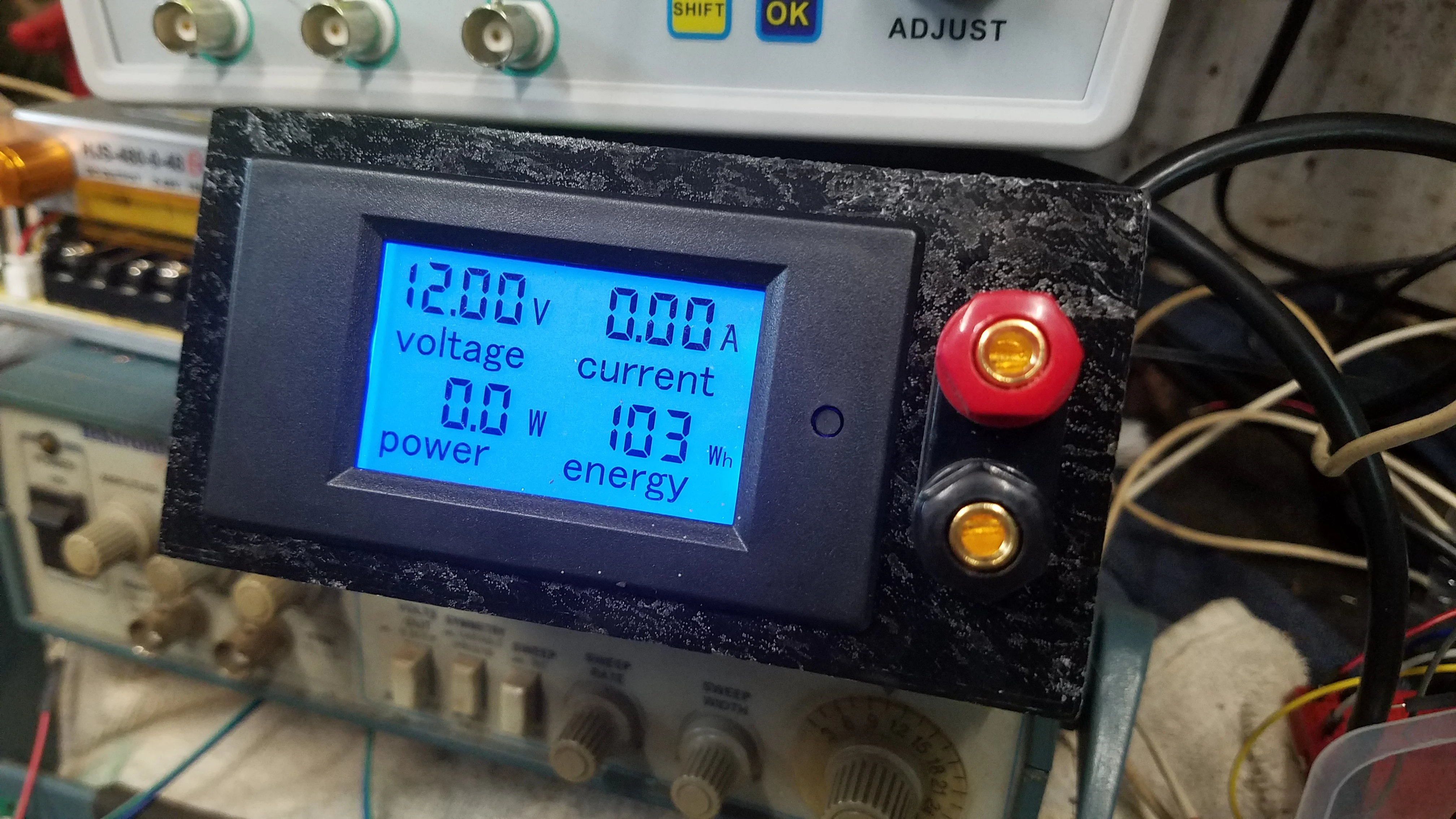 workbench power supply meter housing