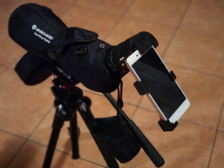 Xiaomi Redmi 4A digiscoping adaper to Vanguard 82a hd