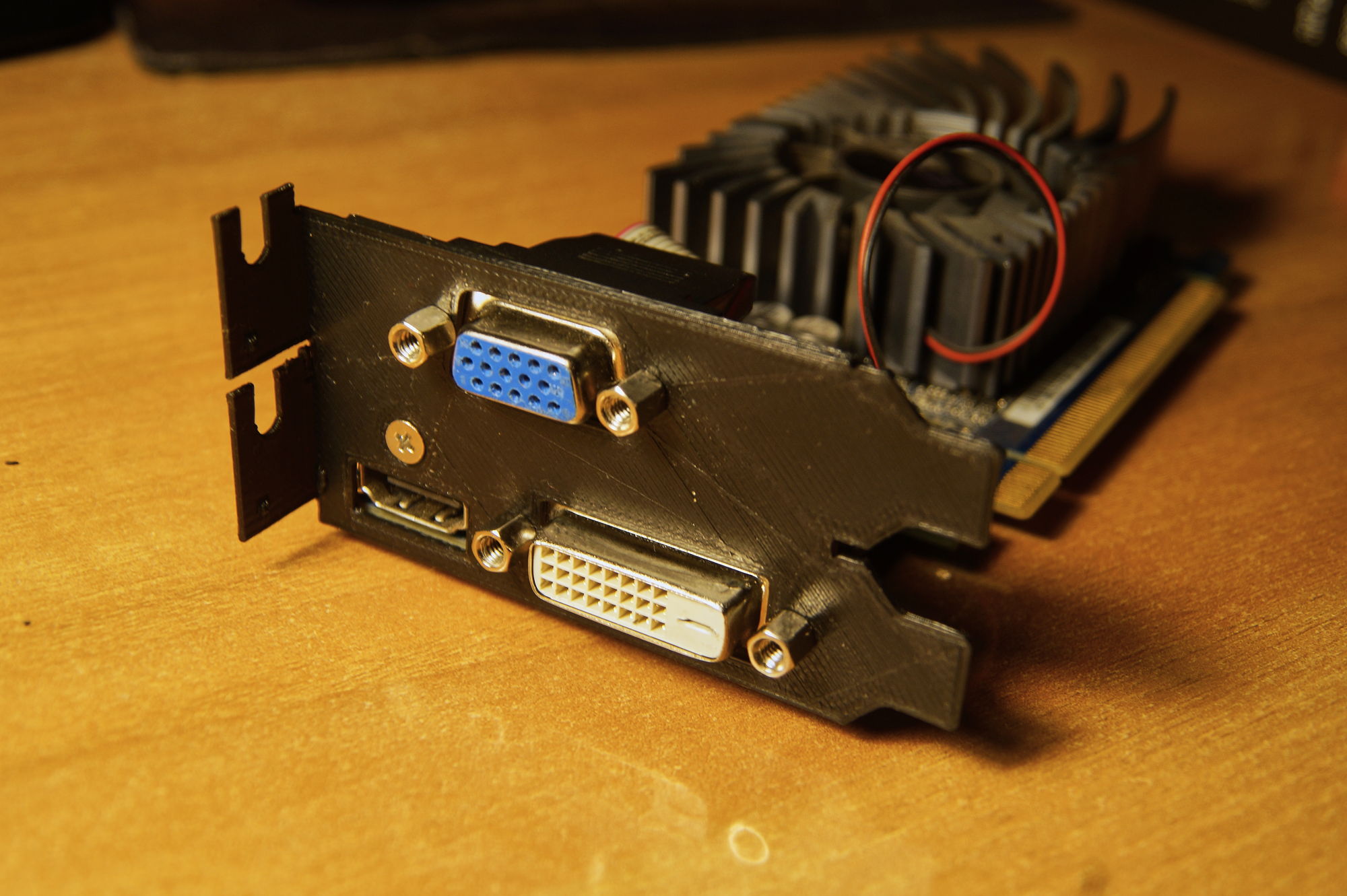 Double low profile gpu pci bracket