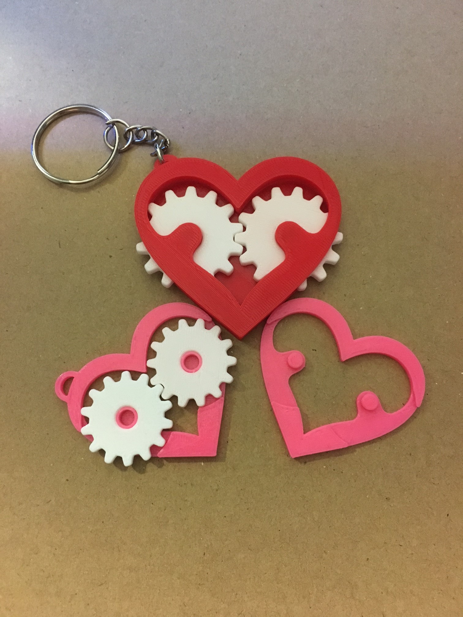 Heart Gear Keychain