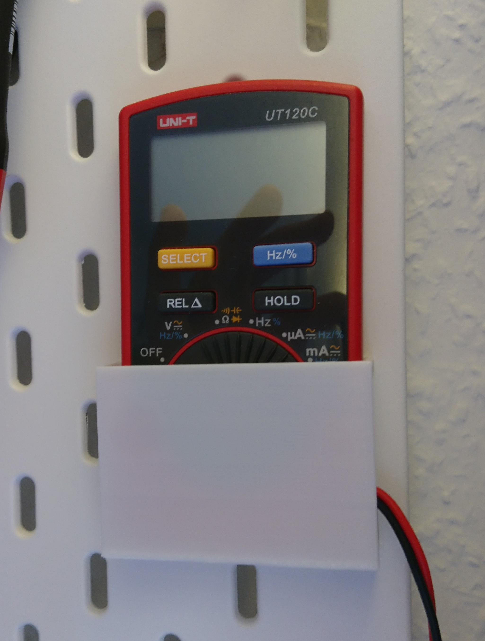 Ikea Skadis Multimeter Holder Uni-T UT120C