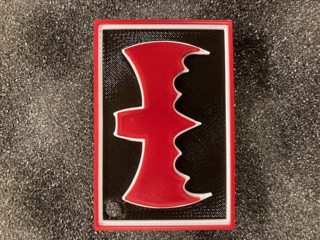 60s Batsignal keychain