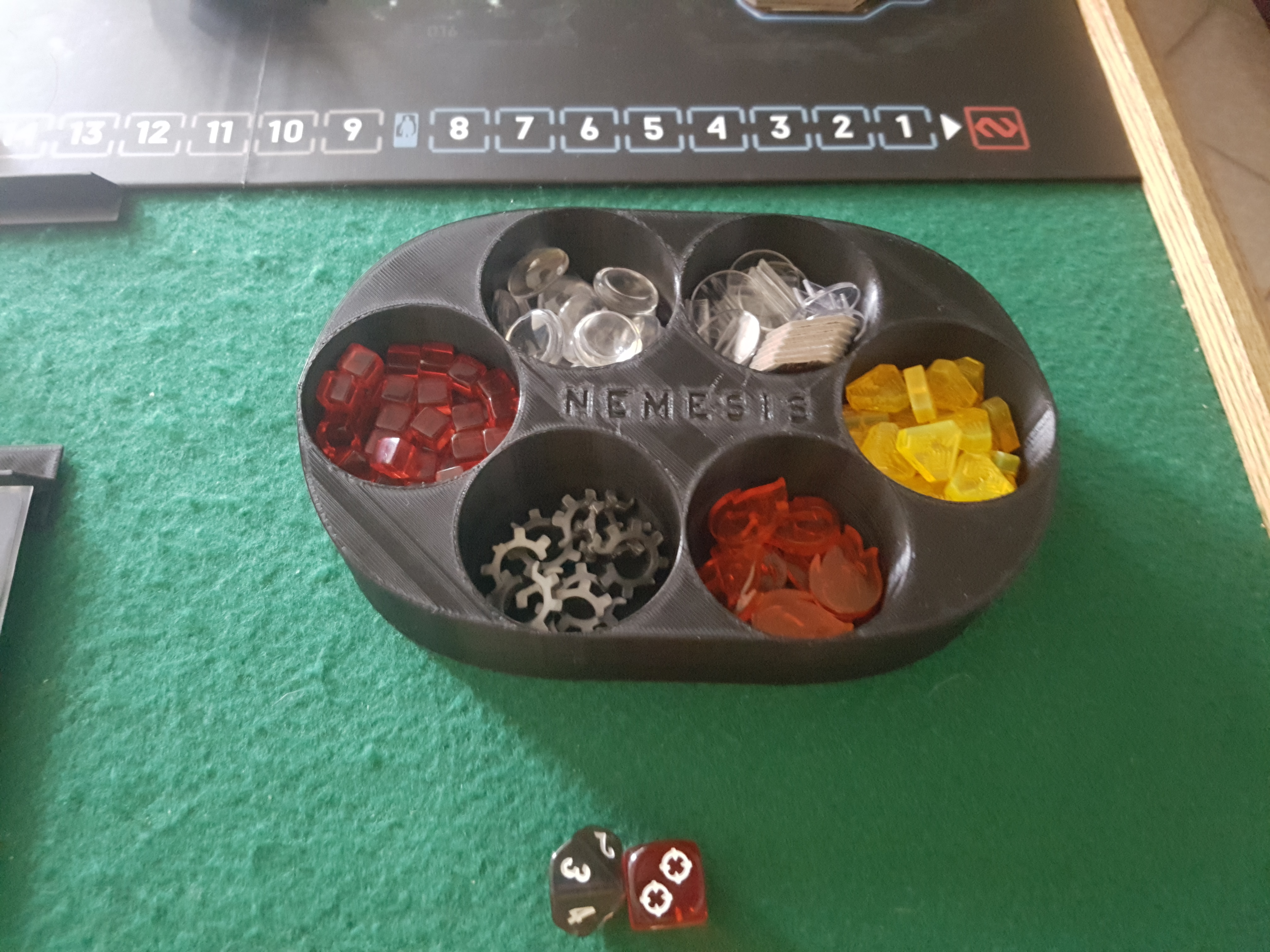 Nemesis Token organizer noise, status, ammo, doors, malfunction and fire token