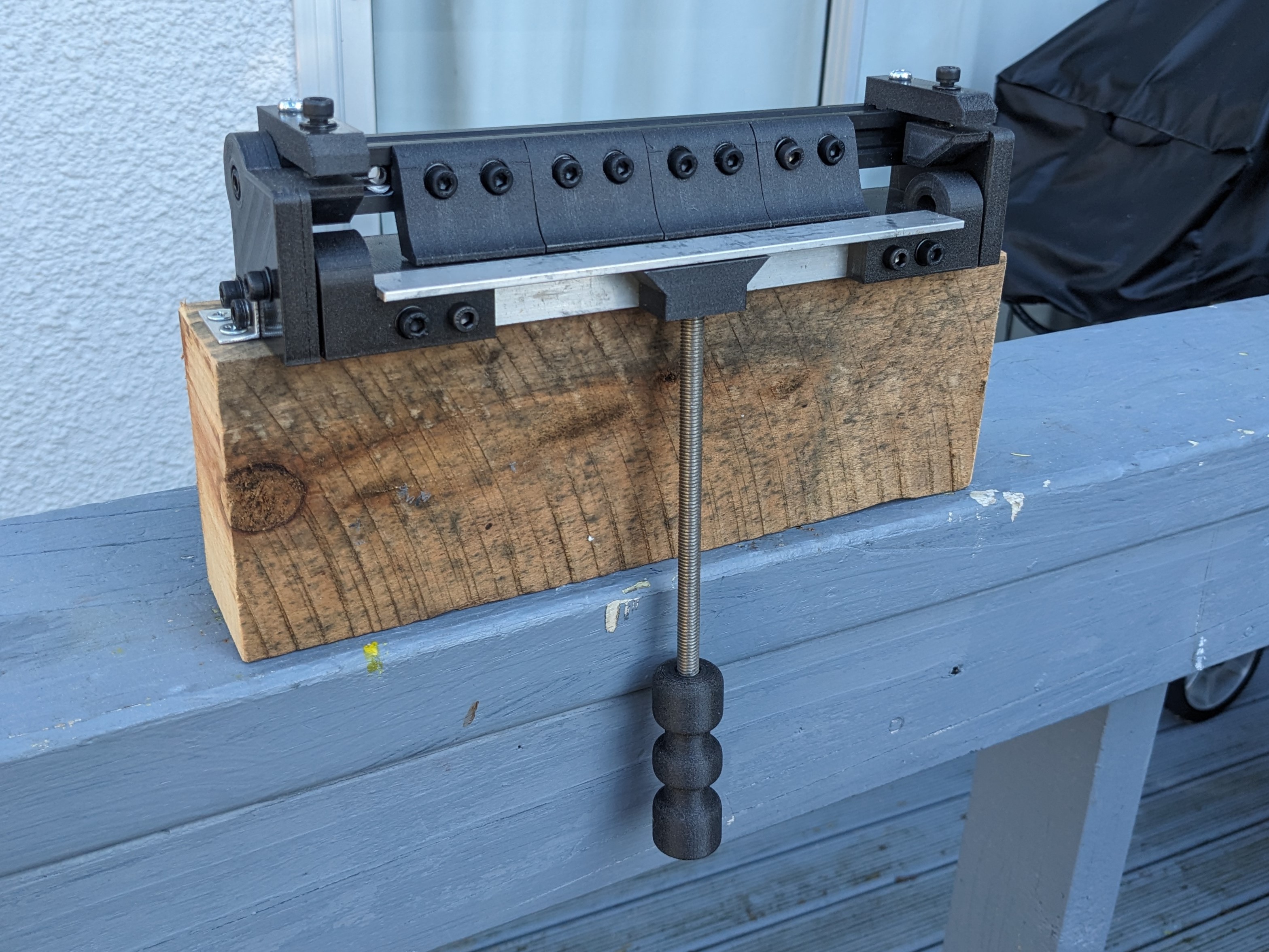 Sheet metal folder with instructions