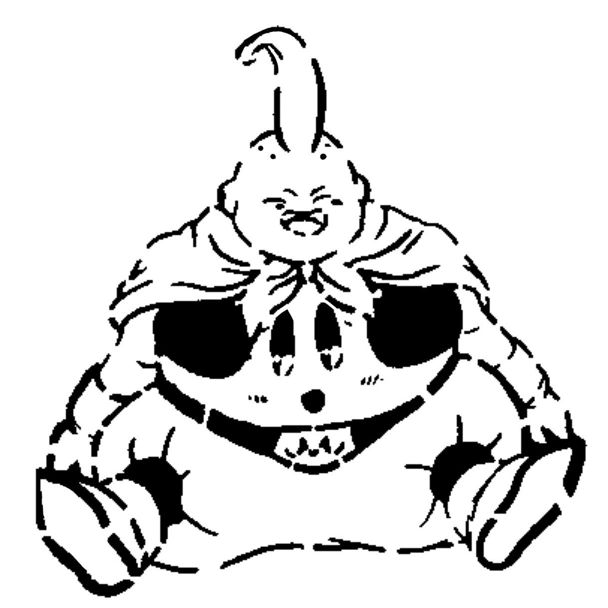 Majin Boo stencil