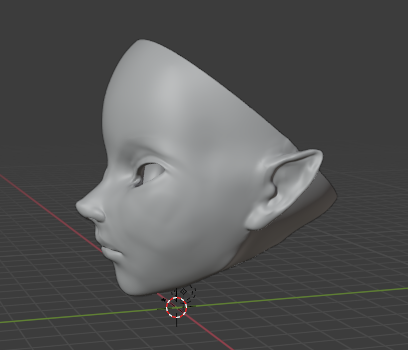 Remixed Head (more feminine with pointed ears)