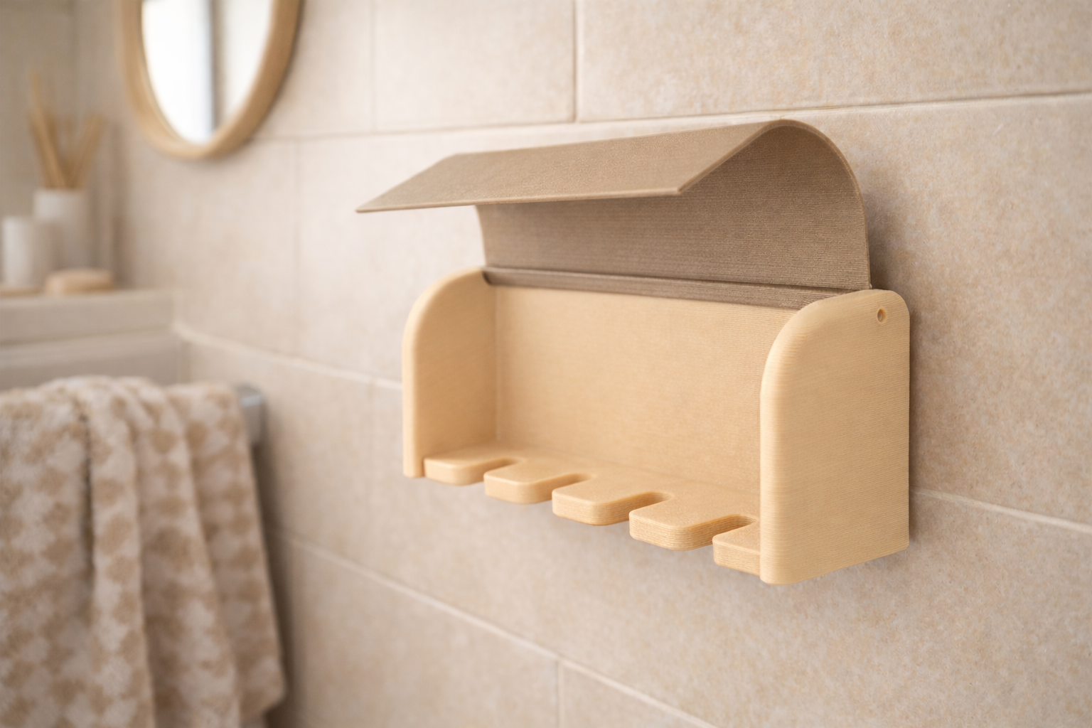 CleanDock Toothbrush Holder